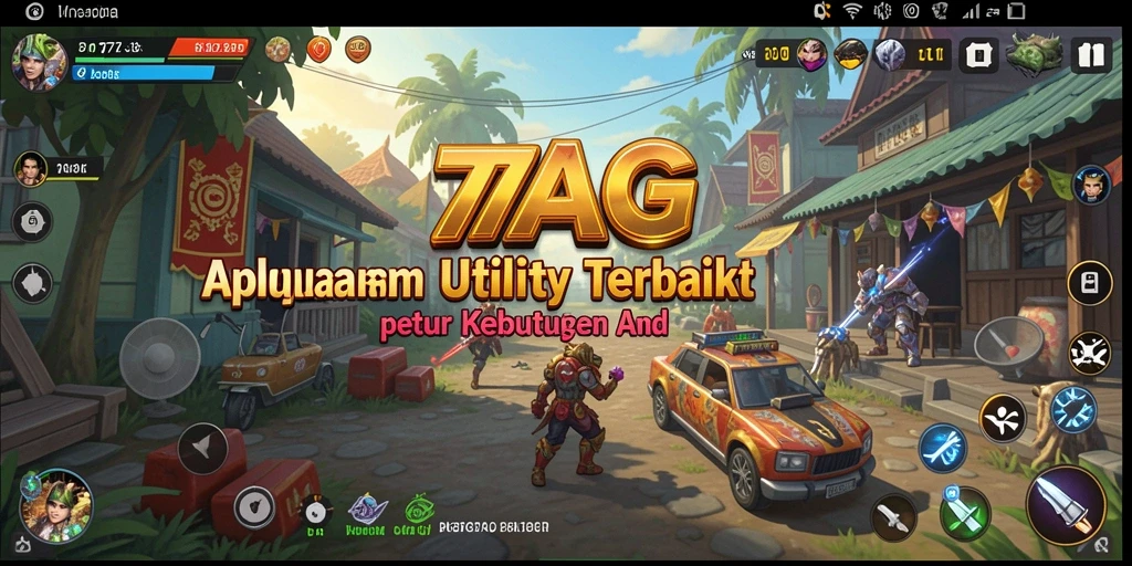 Tampilan antarmuka 77AG yang sederhana dan user-friendly.
