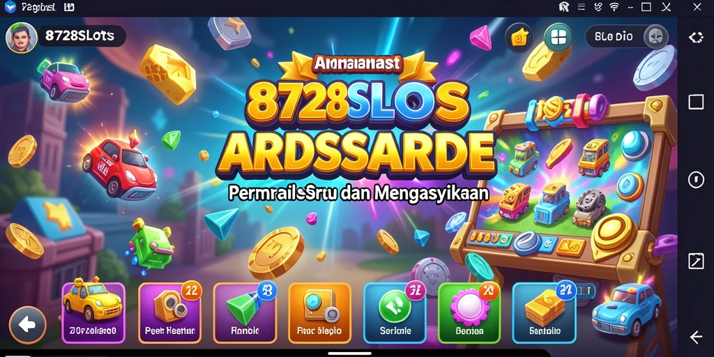 Tampilan gameplay menarik dari 8728SLOTS dengan berbagai tema slot.