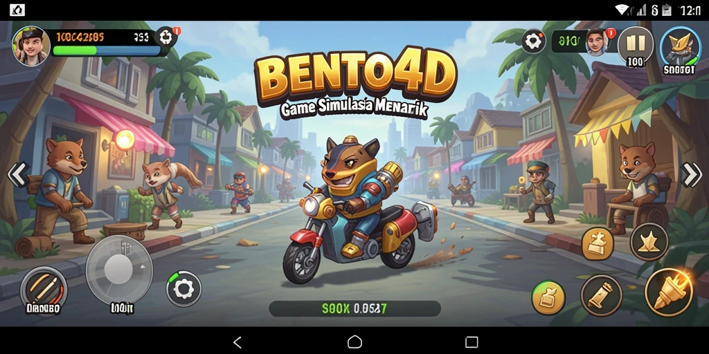 Screenshot gameplay BENTO4D yang menunjukkan aksi simulasi yang seru.