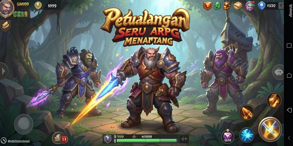 Screenshot GIM999 menampilkan aksi seru dalam pertempuran ARPG.
