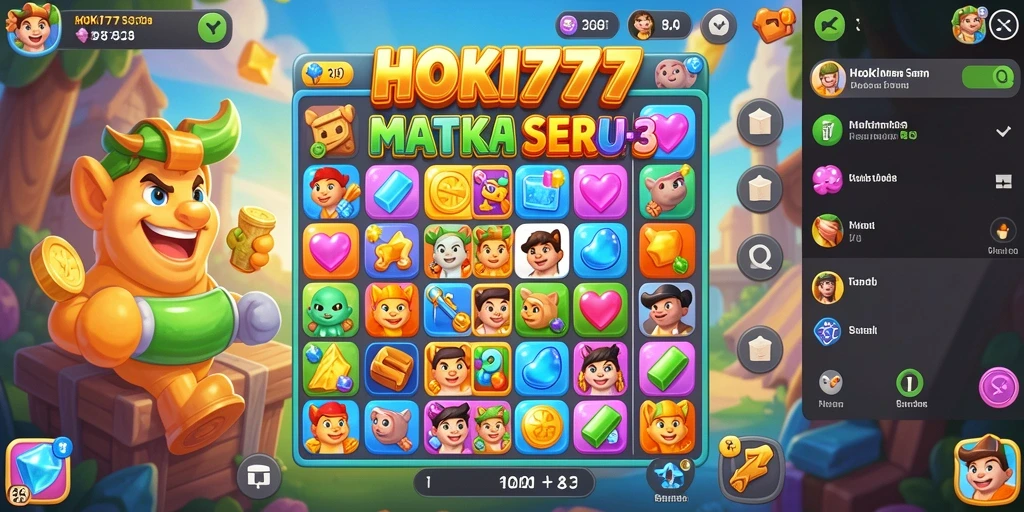 Tampilan gameplay menarik dari HOKI777 yang penuh warna.