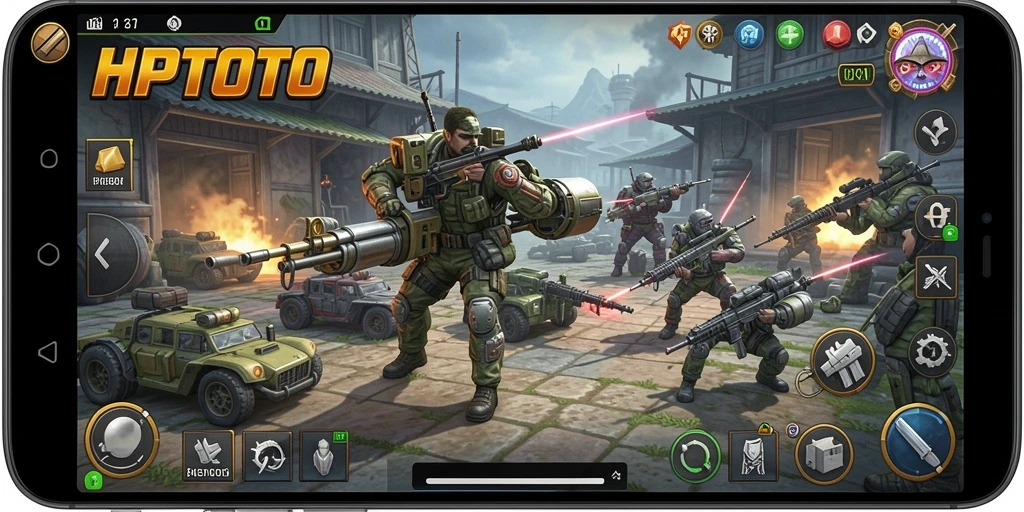 Tampilan gameplay HPTOTO yang mendebarkan dan strategis.