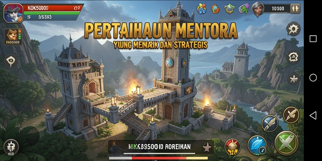 Screenshot KOKO5000 menampilkan aksi seru dalam Tower Defense.