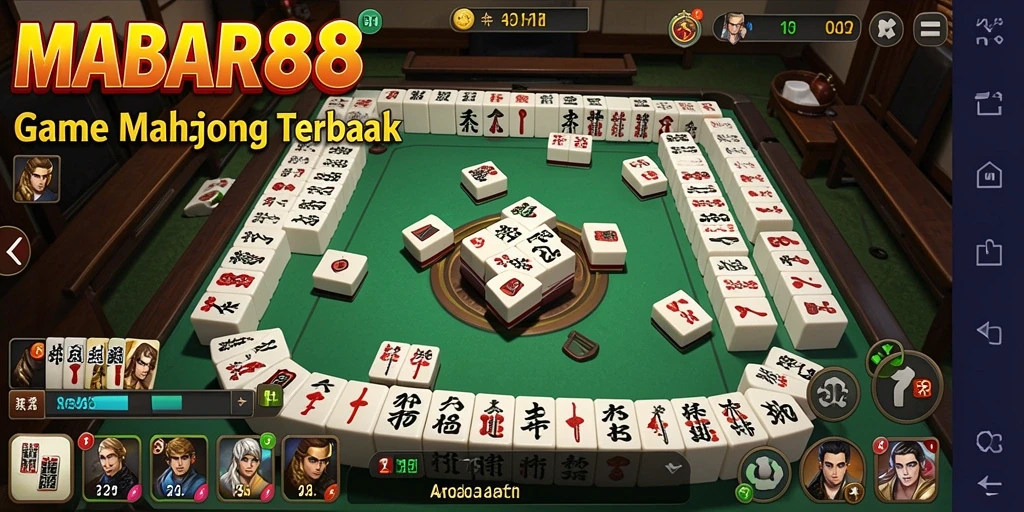 Screenshot MABAR88 menunjukkan serunya permainan Mahjong.