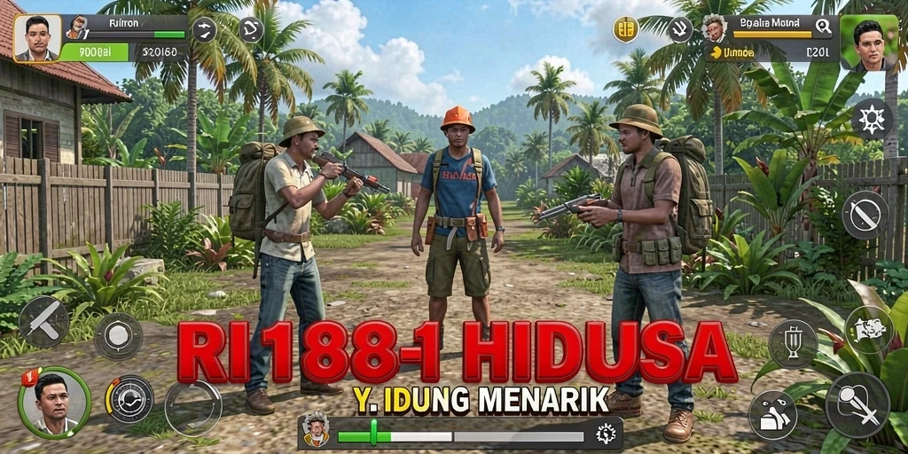 Tampilan gameplay menarik dalam RI188 dengan karakter yang berinteraksi.